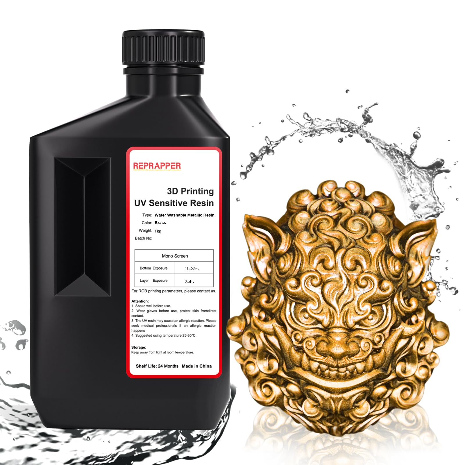 Amazon.co.jp: RepRapper 光造形 LCD DLP 3Dプリンター用 メタリック